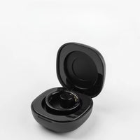 Bague connectée noire en acier