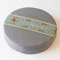 Coussin de yoga rond avec motif floral - Divafitwear.com