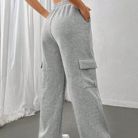 Jogging femme gris au style décontracté