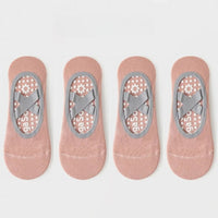 Lot de 4 chaussettes antidérapantes pour yoga - Divafitwear.com