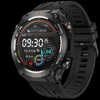 Montre gps intelligente haute définition sur fond noir