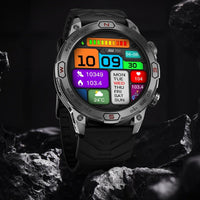 Montre gps pour running intelligente sur fond noir