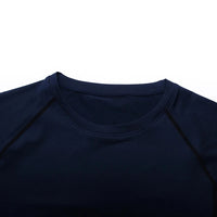 T-Shirt de compression bleu à séchage rapide