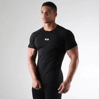 T-Shirt de compression imprimé haltère