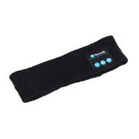 Bandeau écouteur noir bluetooth sur fond blanc