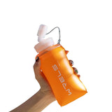 Gourde running orange et pliable