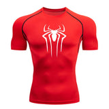 T-shirt de sport pour homme avec araignée imprimée